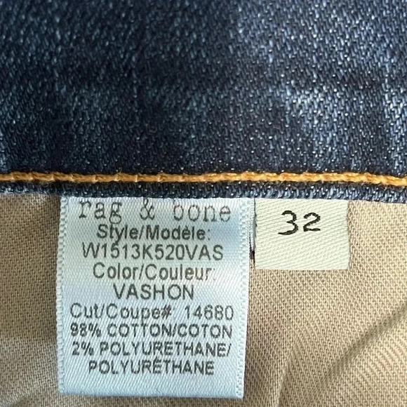 Rag & Bone High Rise Distressed Skinny Jeans - Picture 17 of 17